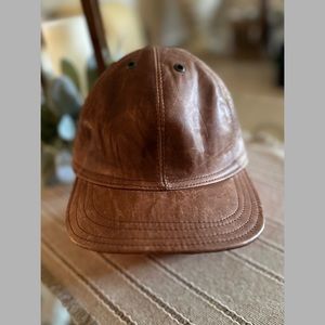 VTG Genuine Leather Baseball Hat from Mexico